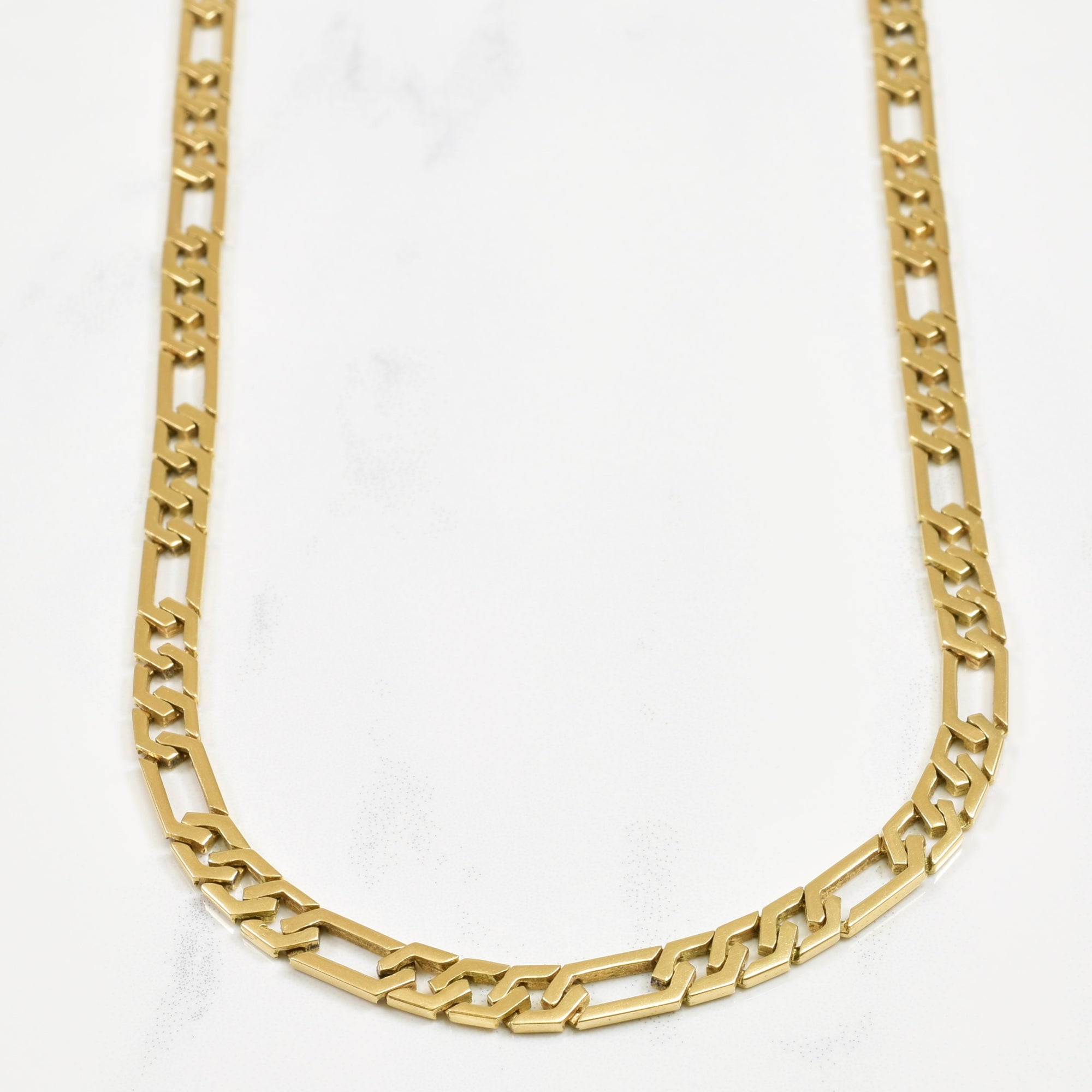 14k Yellow Gold Figaro Chain | 21