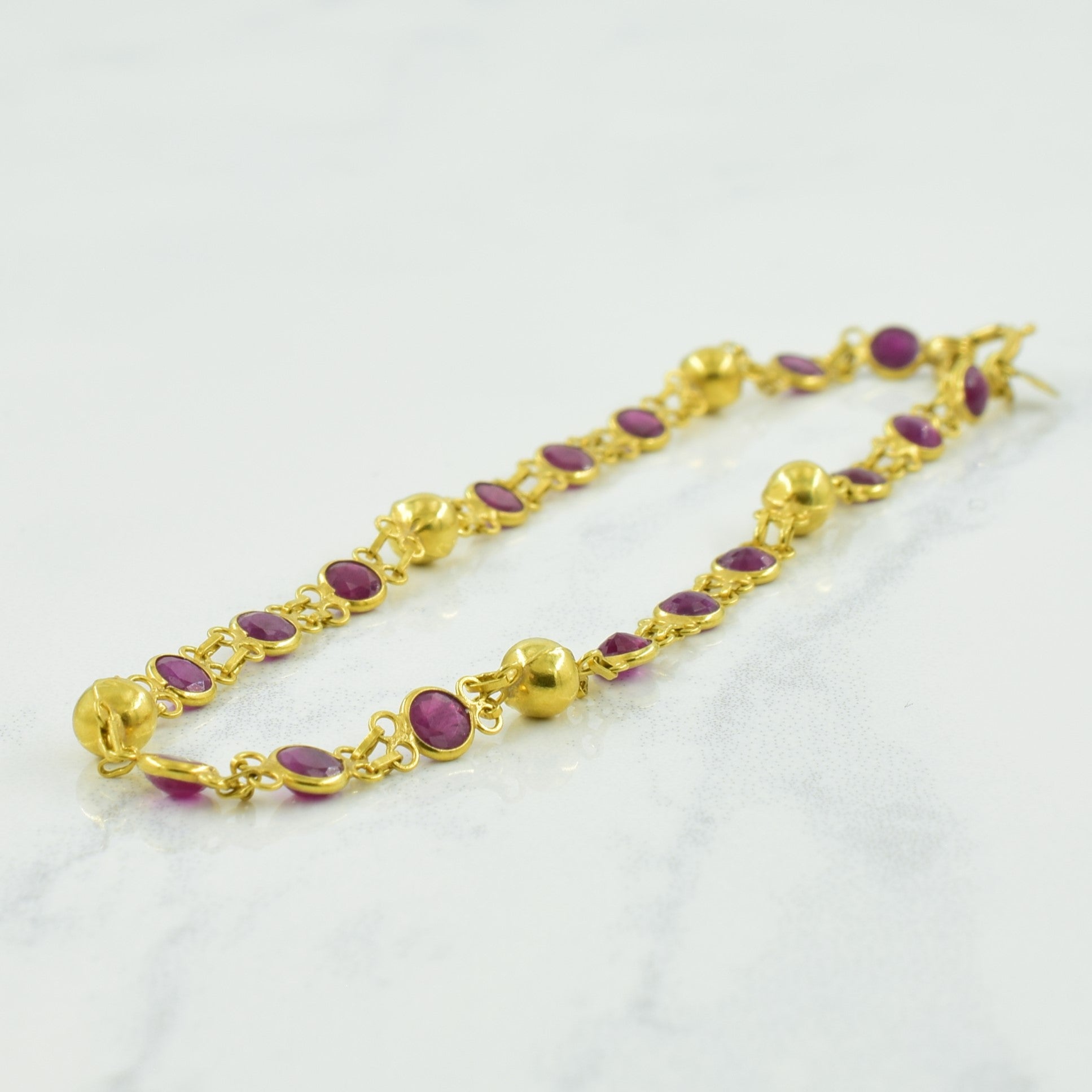 Ruby Bracelet | 2.89ctw | 7.25" |