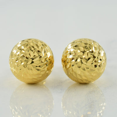 18k Yellow Gold Stud Earrings