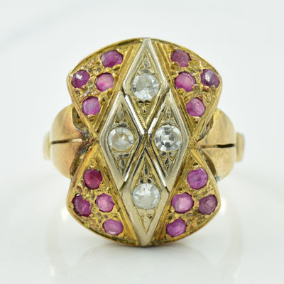 Ruby & Diamond Ring | 0.50ctw, 0.16ctw | SZ 7.25 |