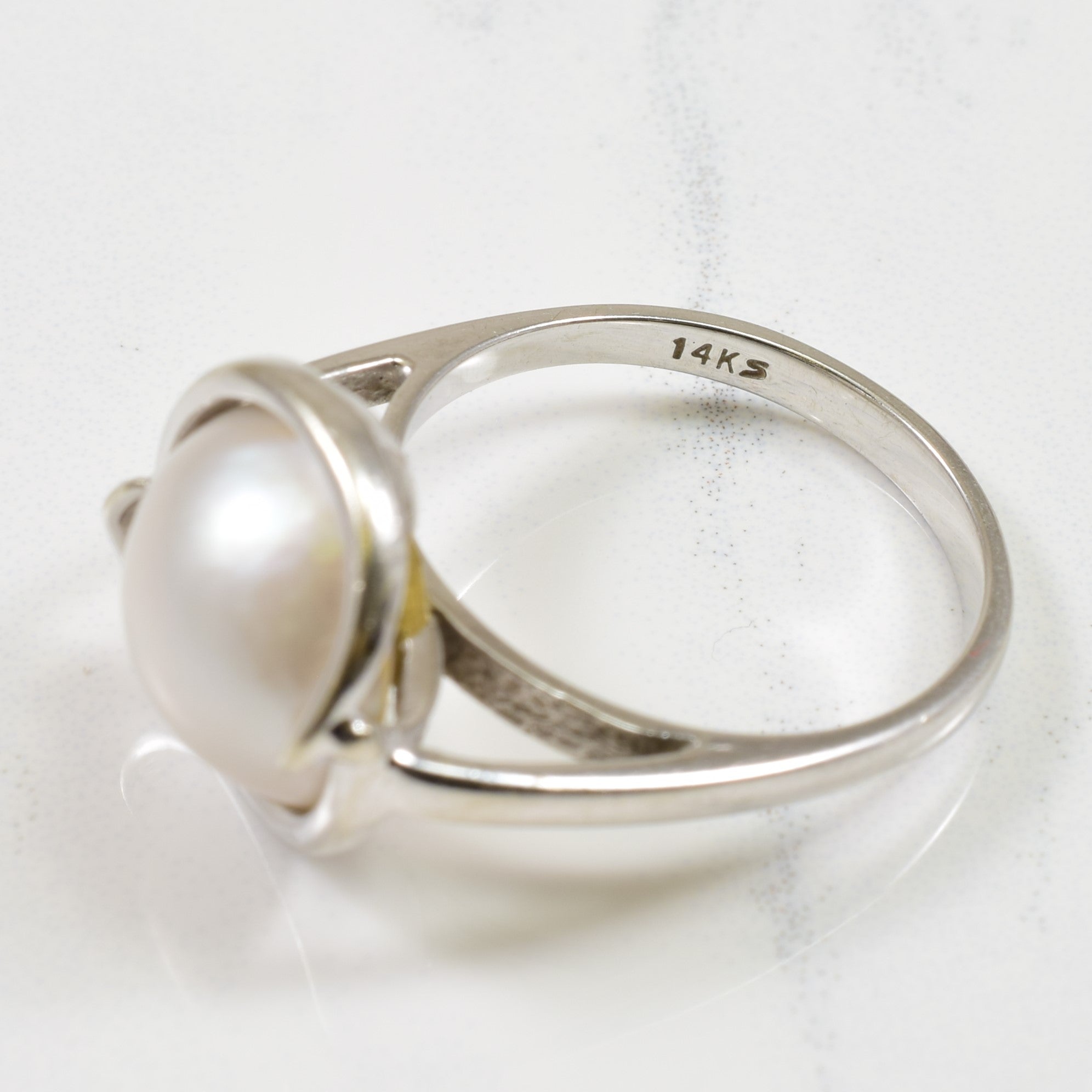 Mabe Pearl Cocktail Ring | 3.60ct | SZ 7 |
