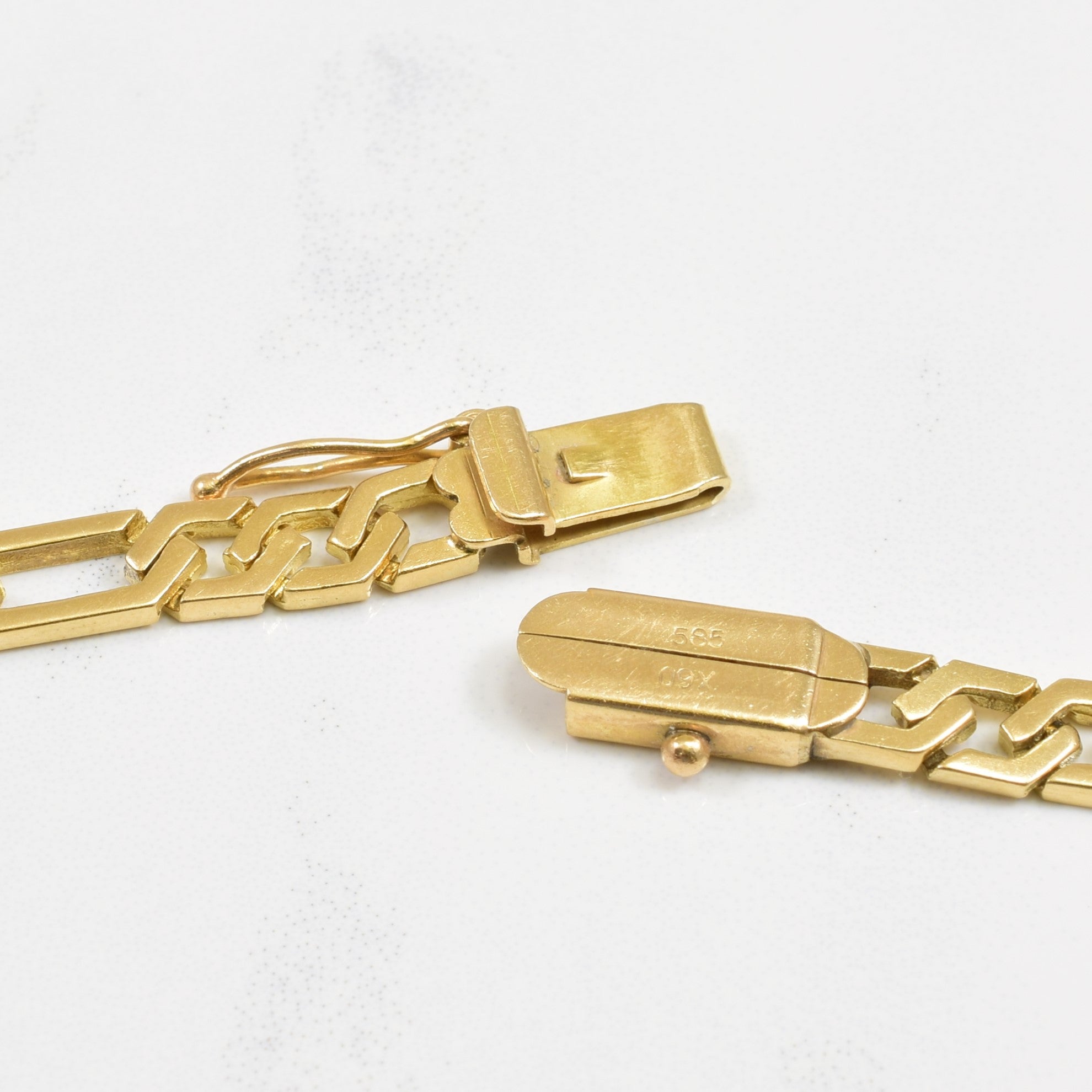 Chaîne Figaro en or jaune 14 carats | 21" | 