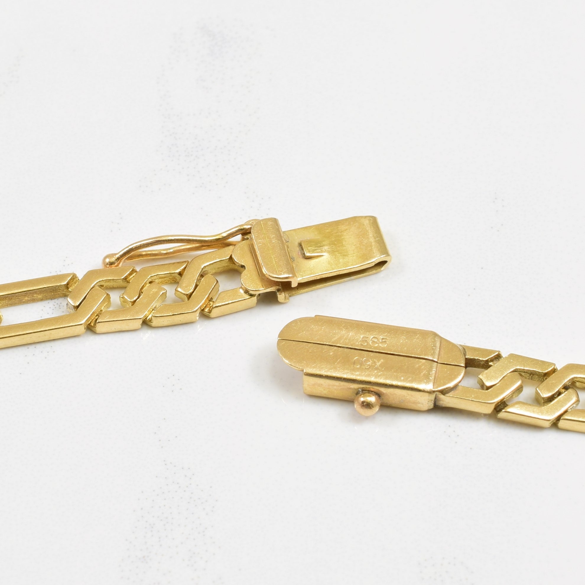 14k Yellow Gold Figaro Chain | 21