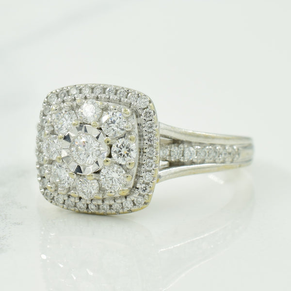 Diamond Cluster Ring | 0.50ctw | SZ 4.5 |