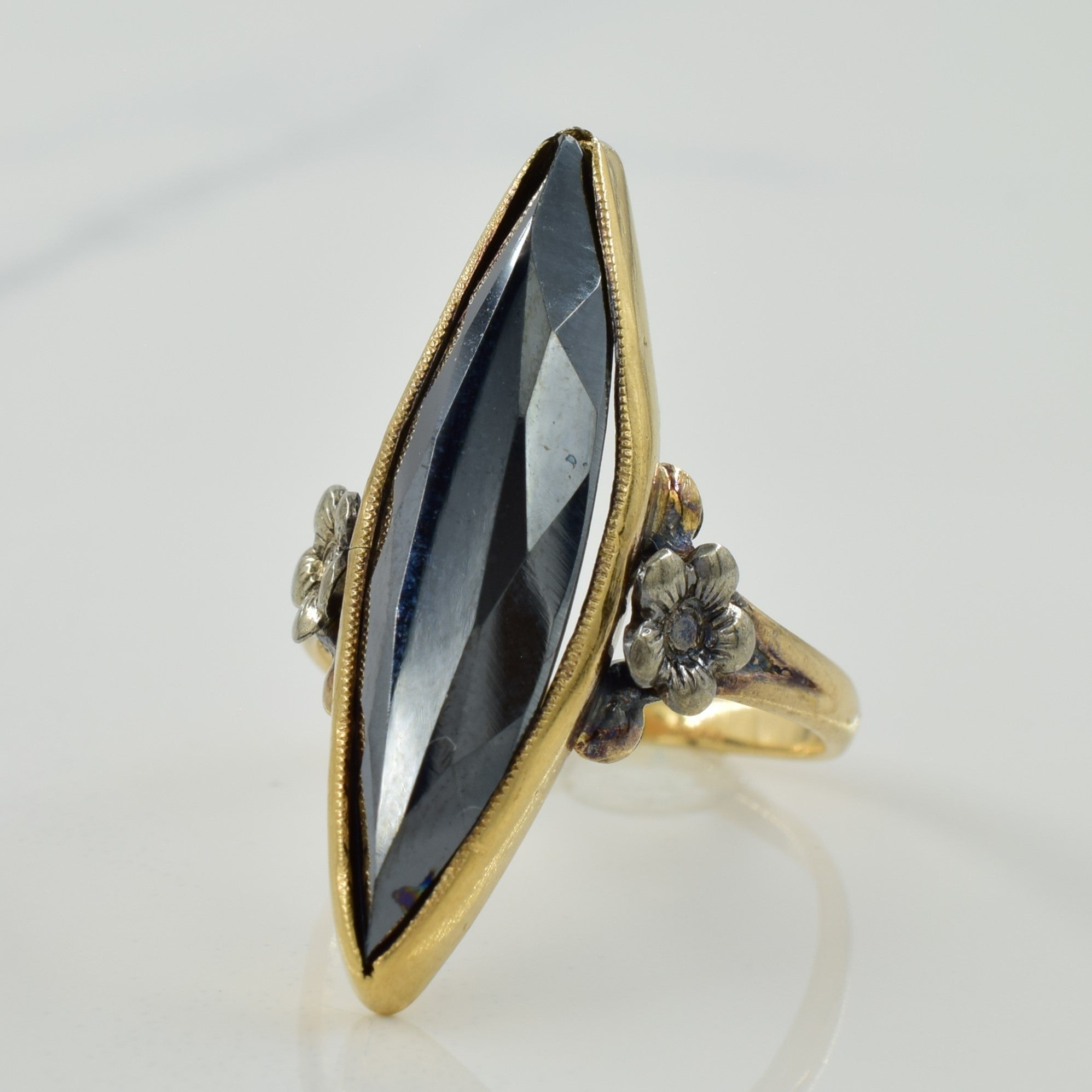 Marquise Hematite Ring | 4.60ct | SZ 5 |