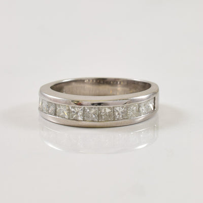 Semi Eternity Channel Set Princess Cut Diamond Ring | 0.72ctw | SZ 5 |