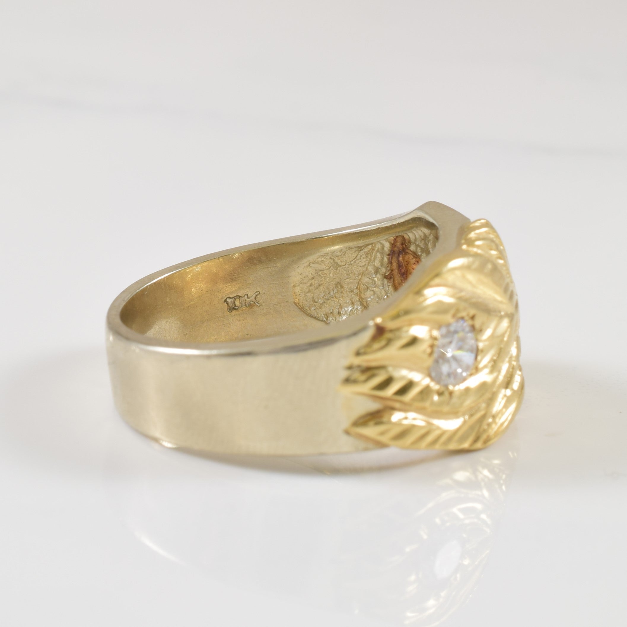 Dual Diamond Falcon Ring | 0.26ctw | SZ 10 |