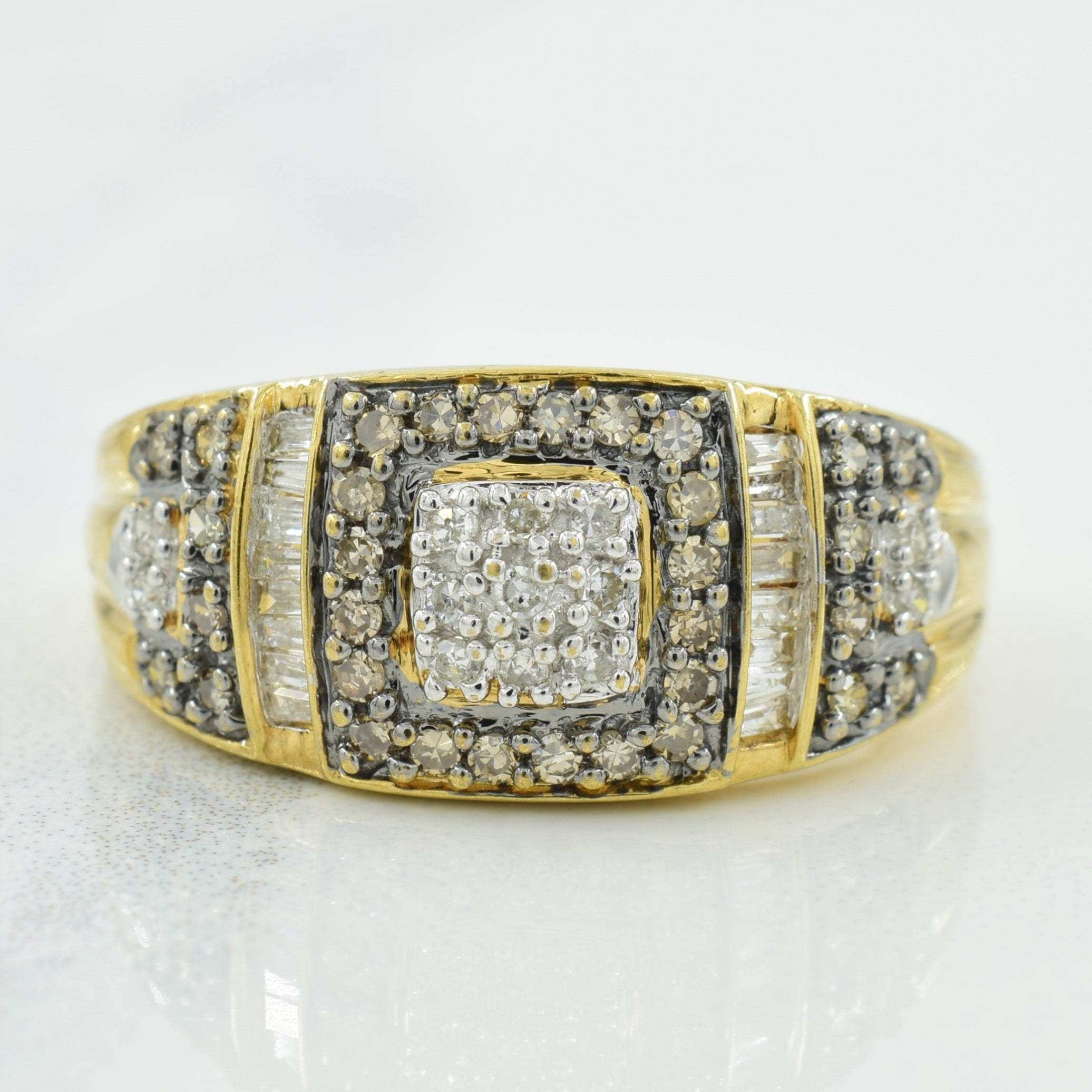 Bague en grille de diamants | 0,46 ct | Taille 9,5 | 