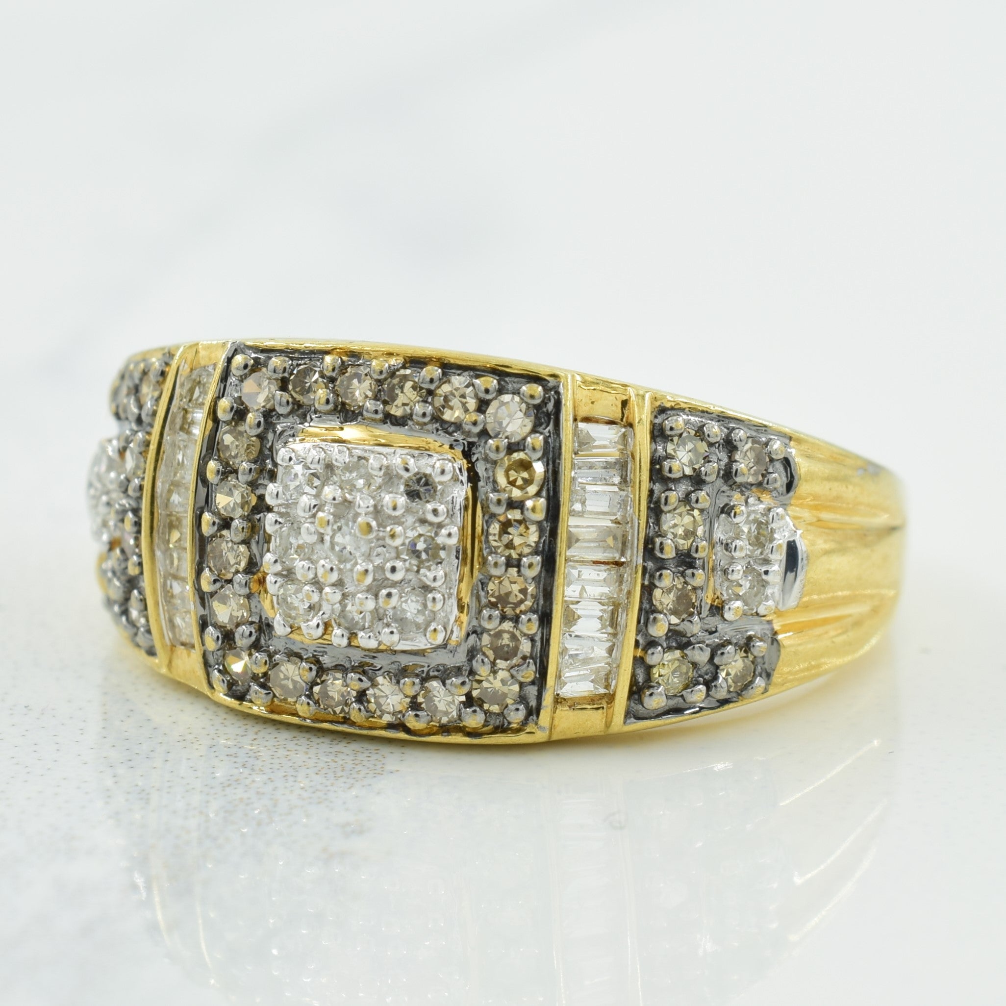 Bague en grille de diamants | 0,46 ct | Taille 9,5 | 