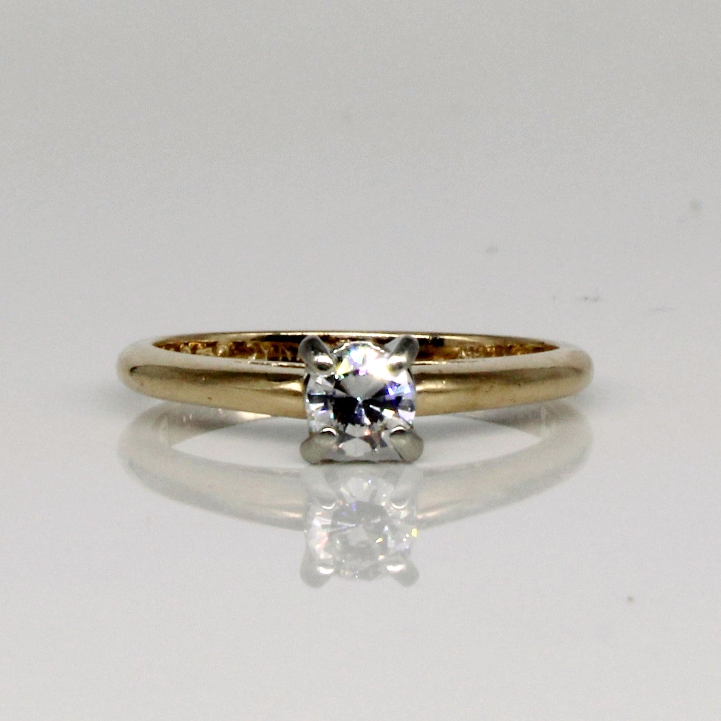Diamond Solitaire Ring | 0.28ctw | SZ 6 |