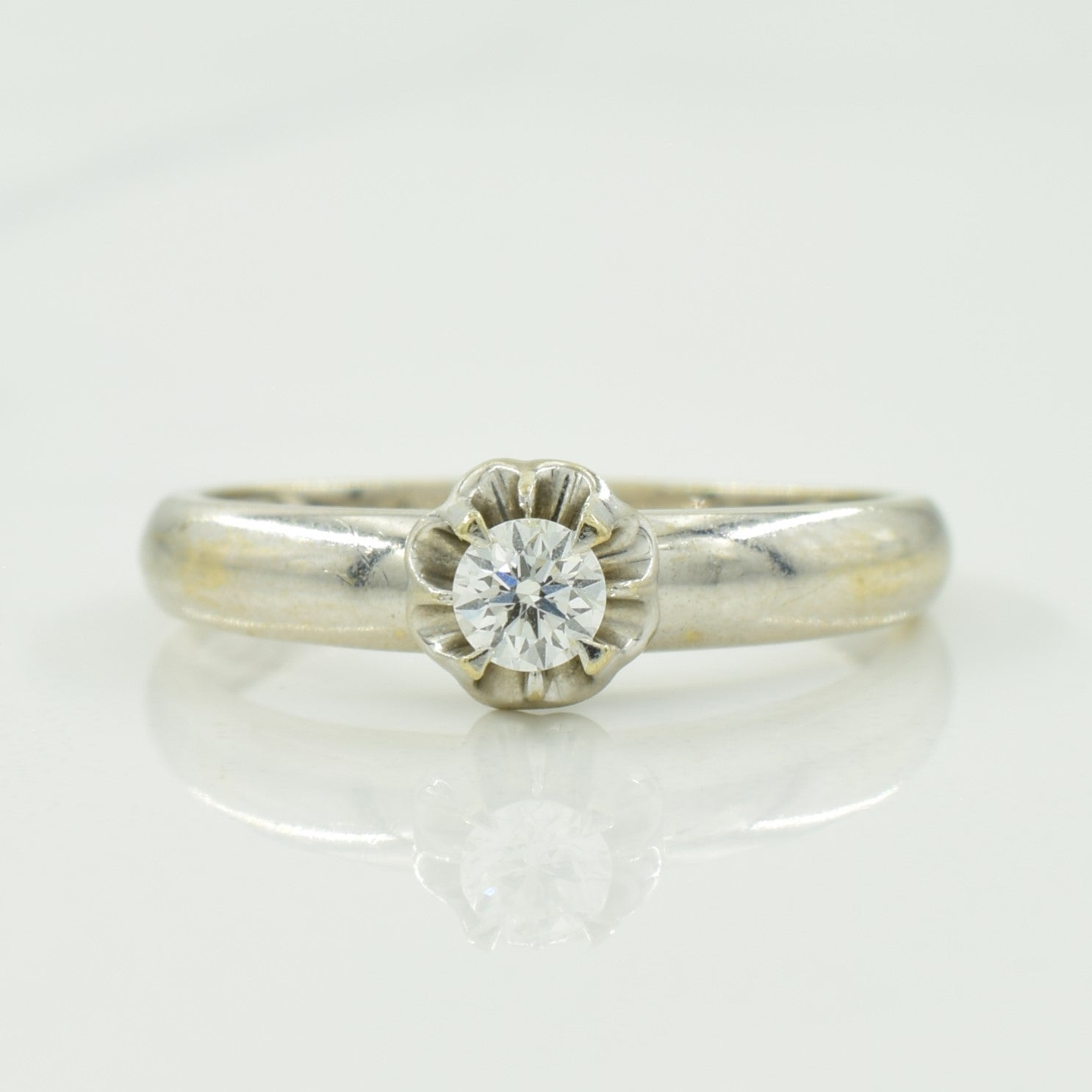 Solitaire Diamond Ring | 0.12ct | SZ 4.5 |