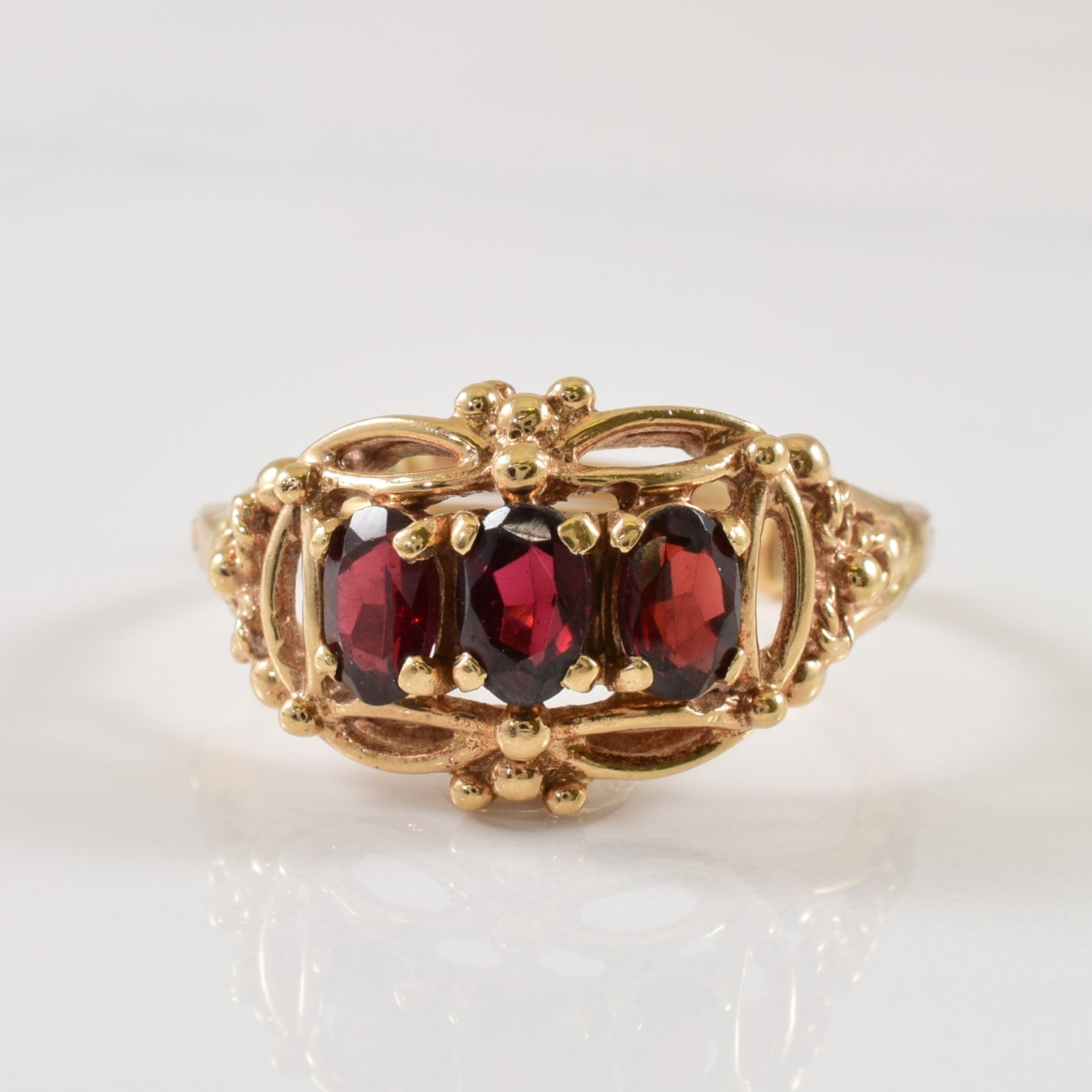 Adjustable Garnet Ring | 1.50ctw | SZ 11 |