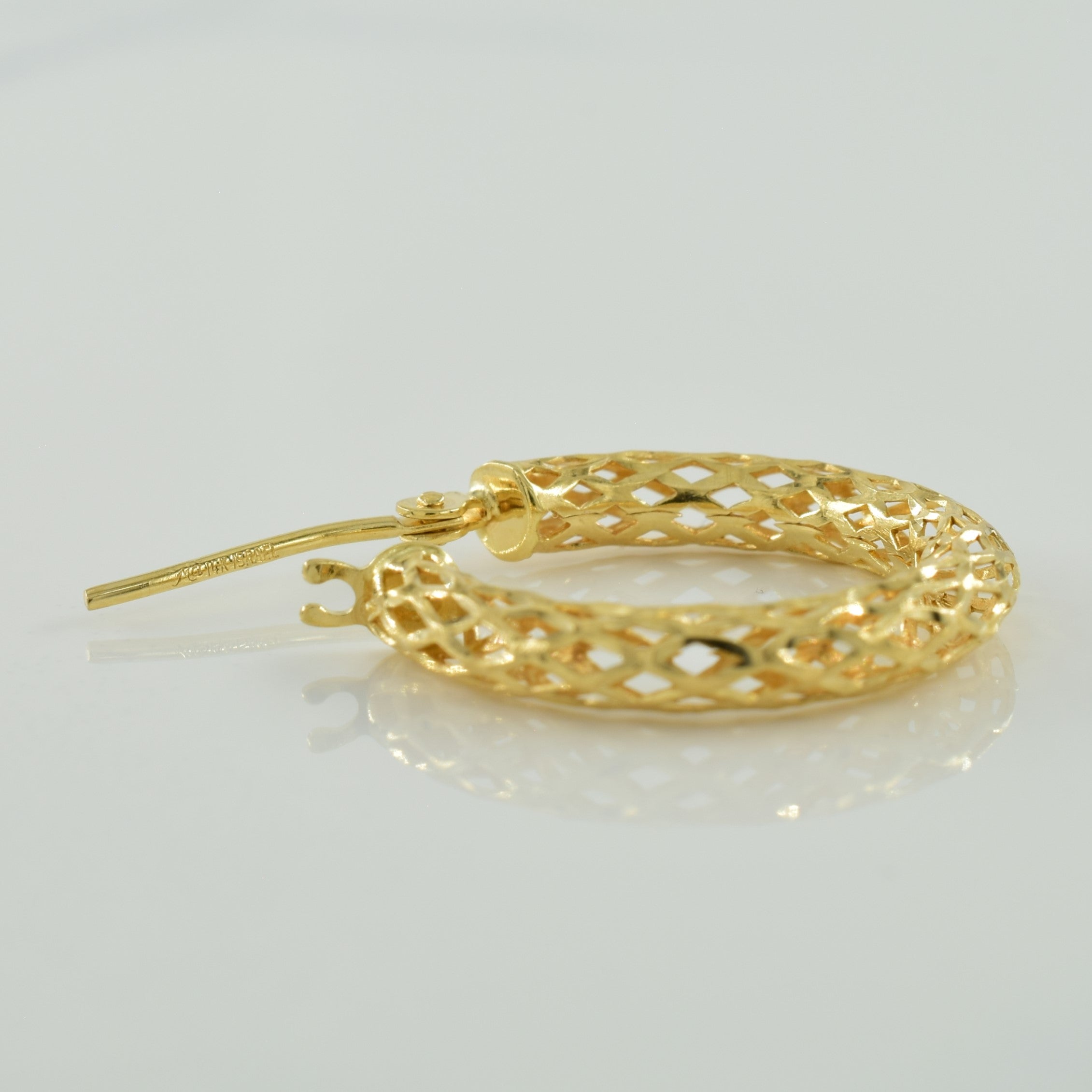 14k Yellow Gold Hoop Earrings |