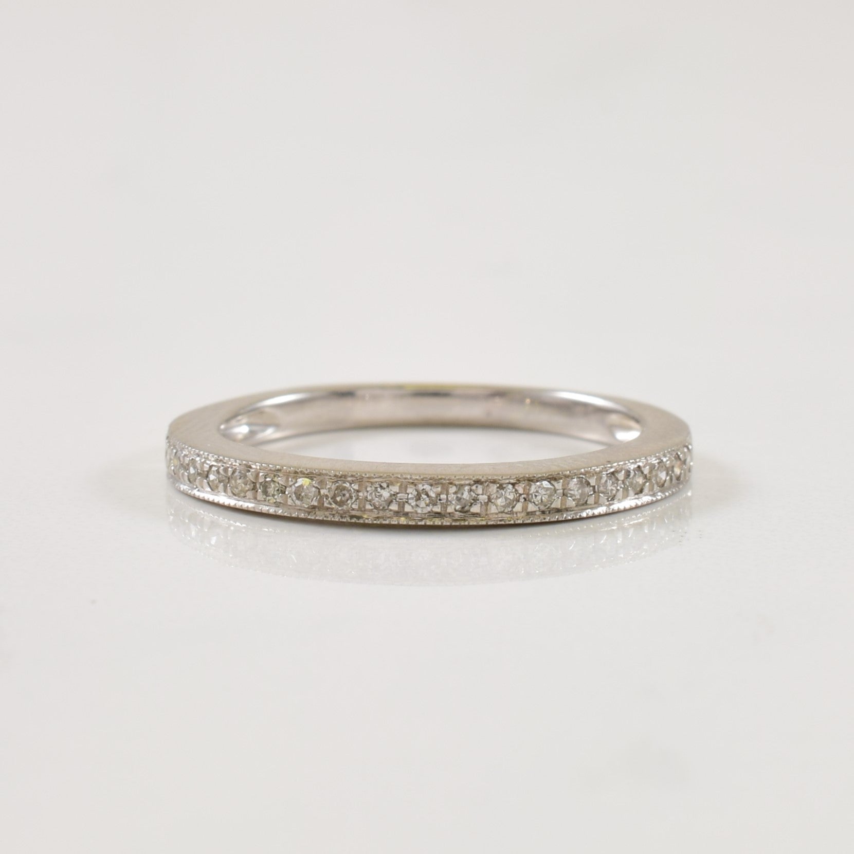 Semi Eternity Diamond Ring | 0.10ctw | SZ 5.5 |