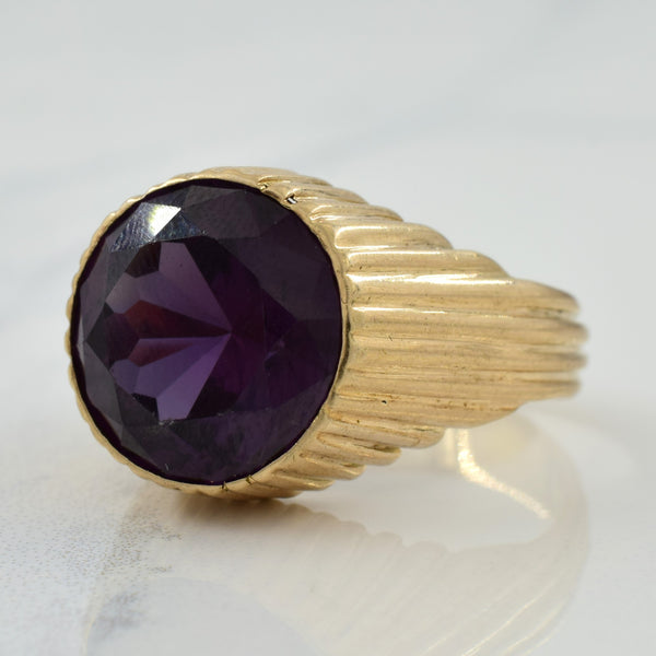 Synthetic Purple Sapphire Ring | 9.50ct | SZ 7.25 |