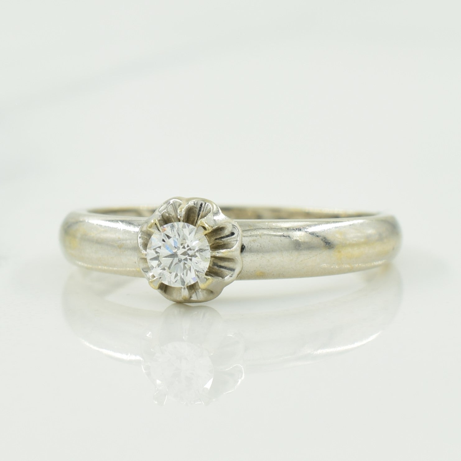 Solitaire Diamond Ring | 0.12ct | SZ 4.5 |