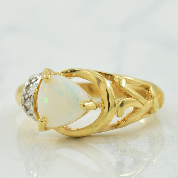 Opal & Diamond Ring | 0.50ct, 0.08ctw | SZ 7 |
