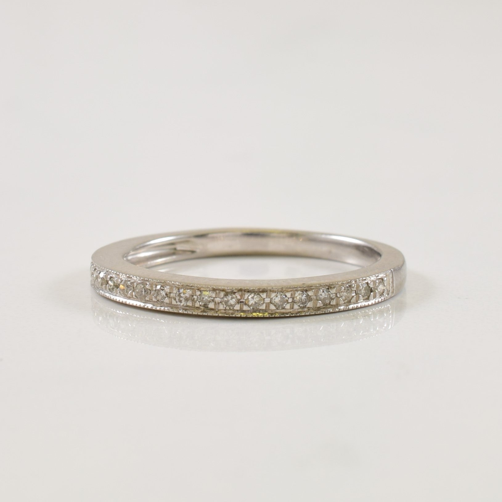 Semi Eternity Diamond Ring | 0.10ctw | SZ 5.5 |