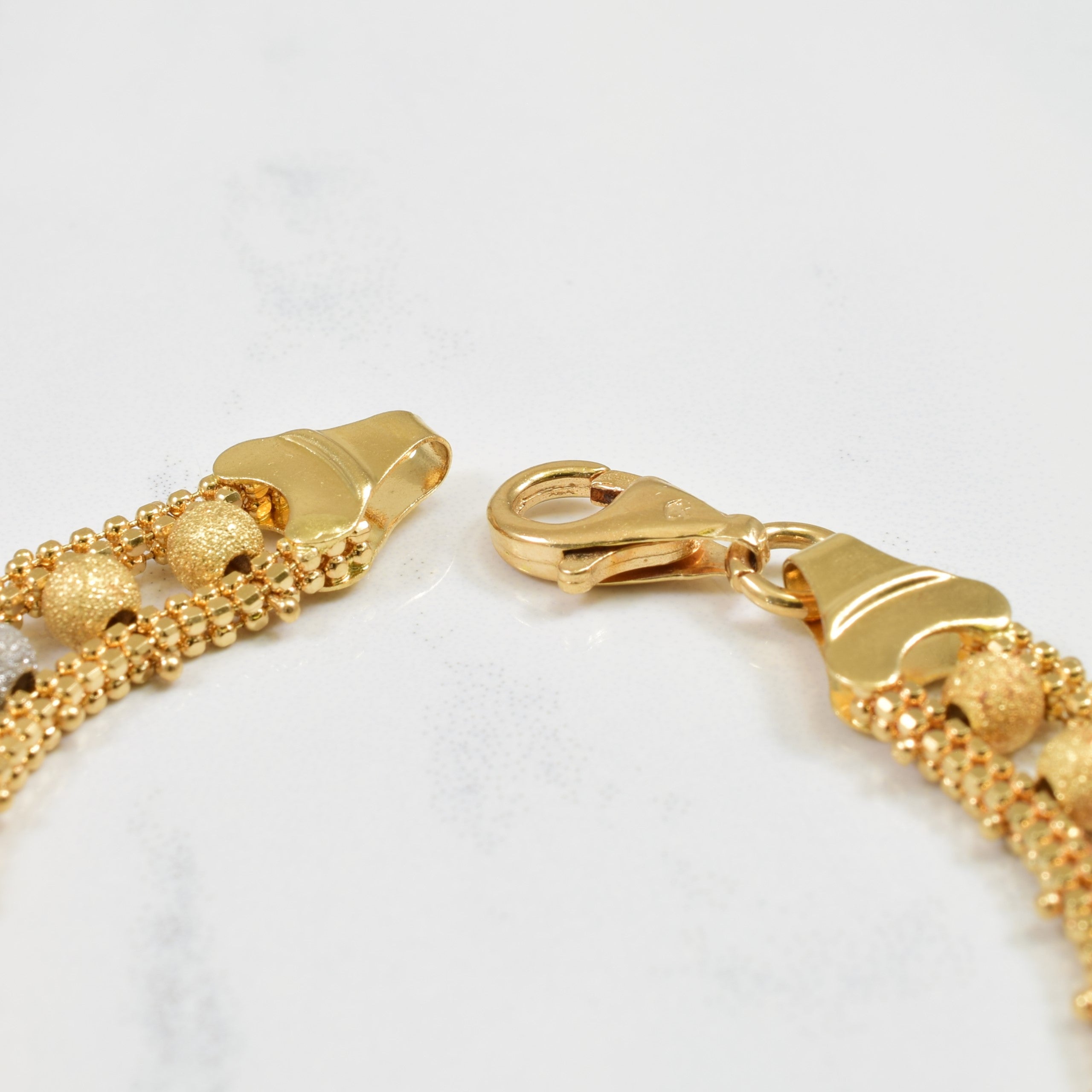 18k Tri Tone Gold Bracelet | 7.75" |