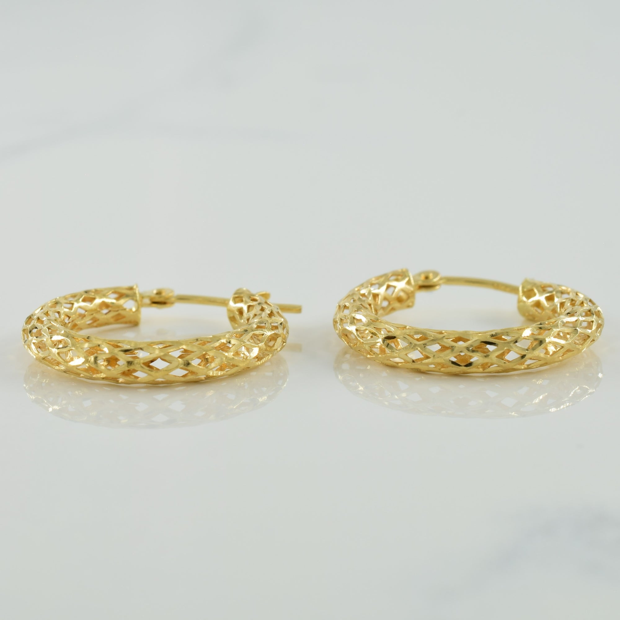 14k Yellow Gold Hoop Earrings | – 100 Ways