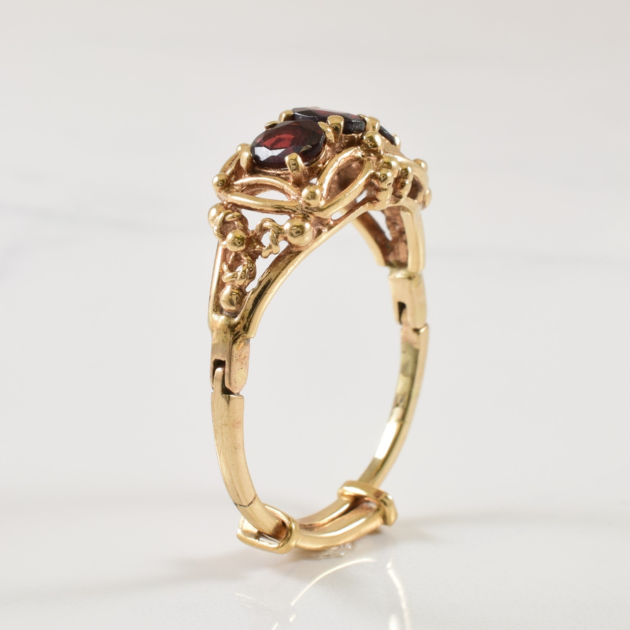 Adjustable Garnet Ring | 1.50ctw | SZ 11 |