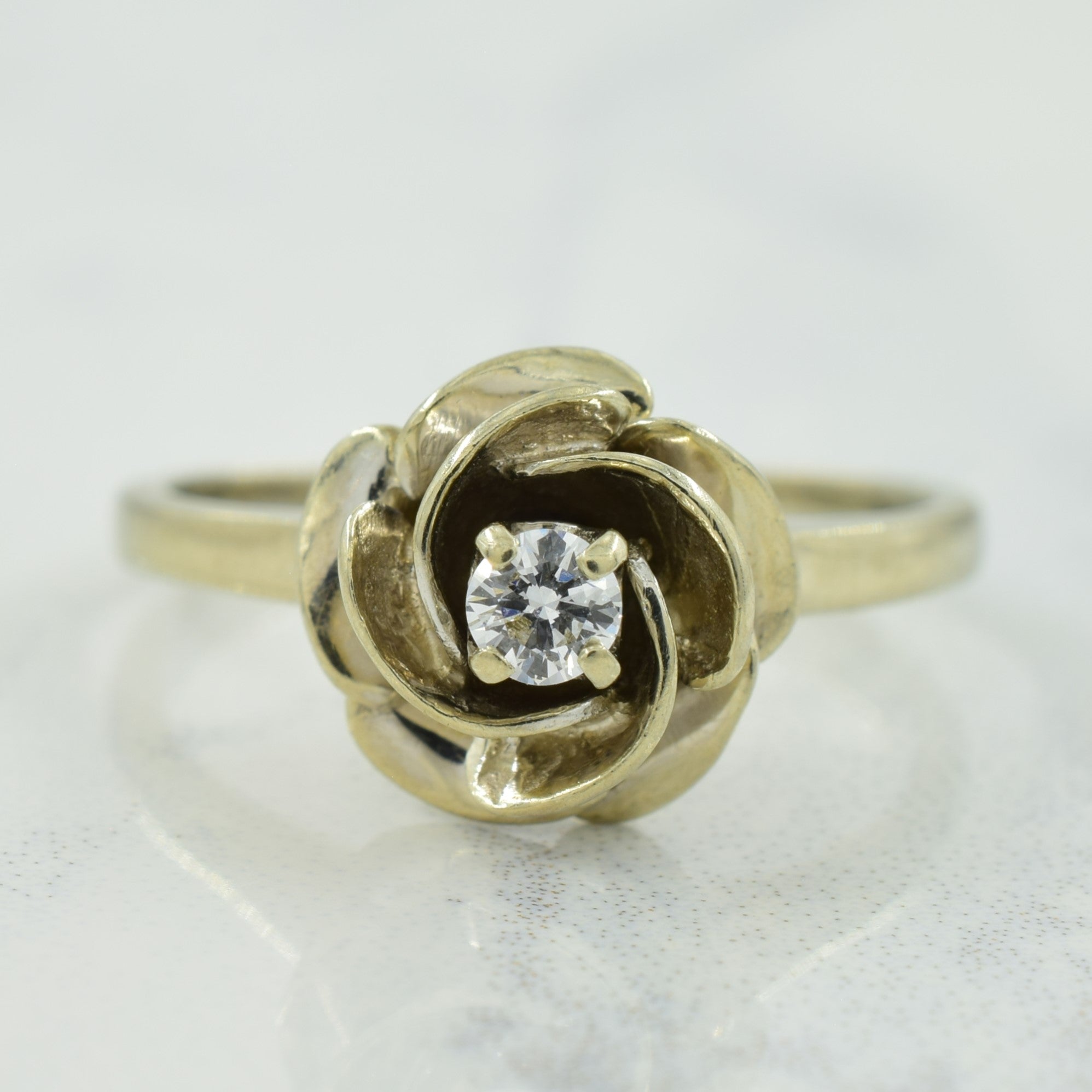 Diamond Flower Ring | 0.09ct | SZ 6.25 |