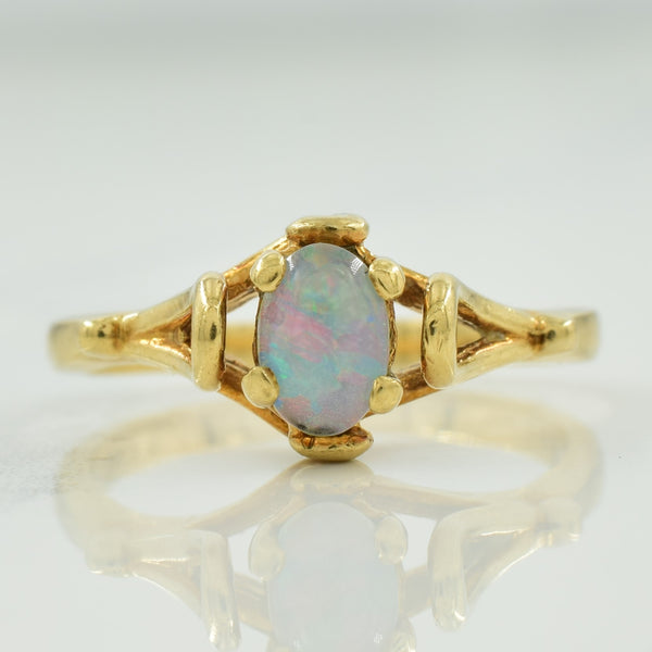 Opal Doublet Ring | 0.40ct | SZ 6.5 |