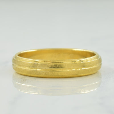 18k Yellow Gold Band | SZ 8.25 |