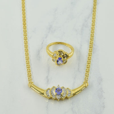 Tanzanite & Diamond Suite | 0.76ctw, 0.30ctw | 17.5
