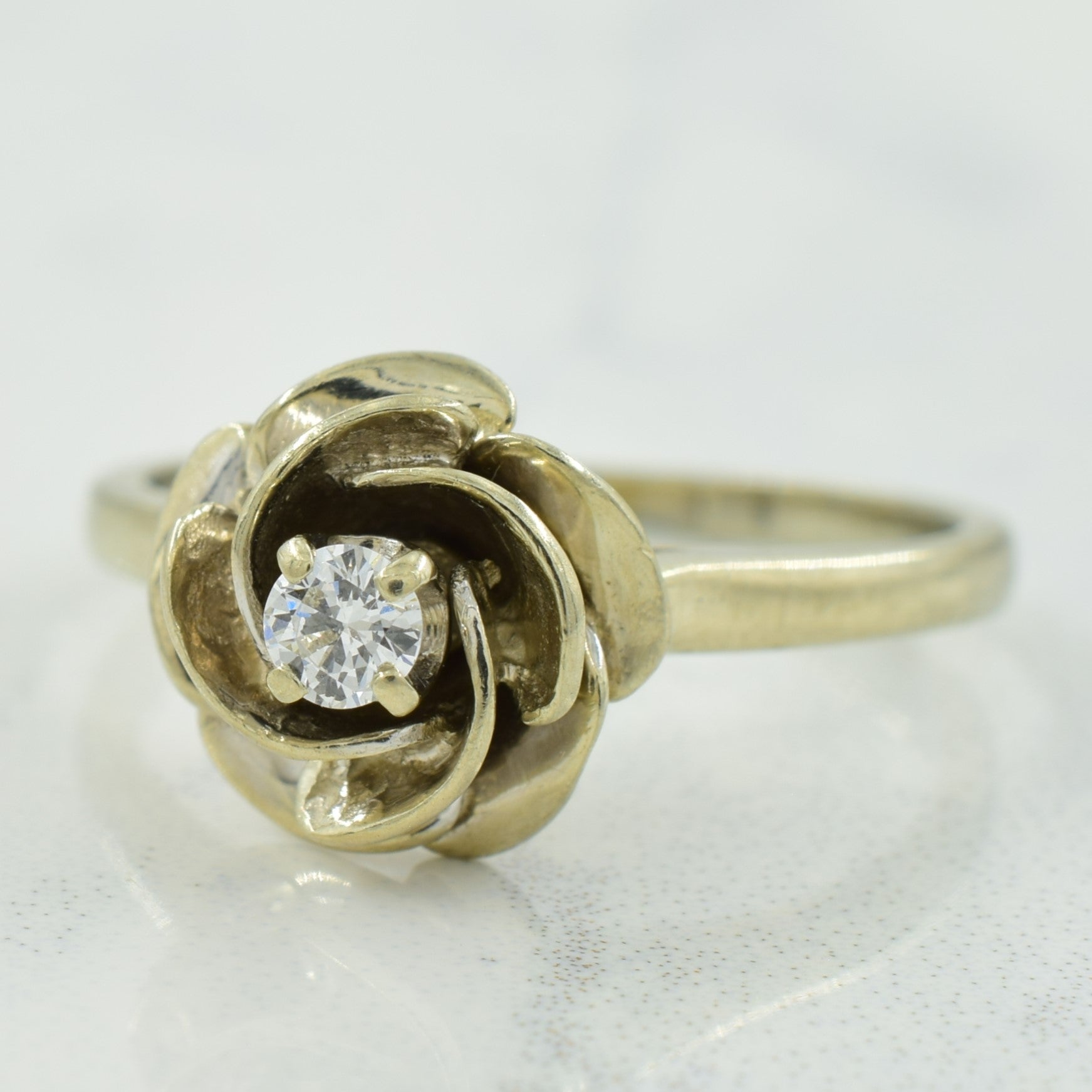 Diamond Flower Ring | 0.09ct | SZ 6.25 |