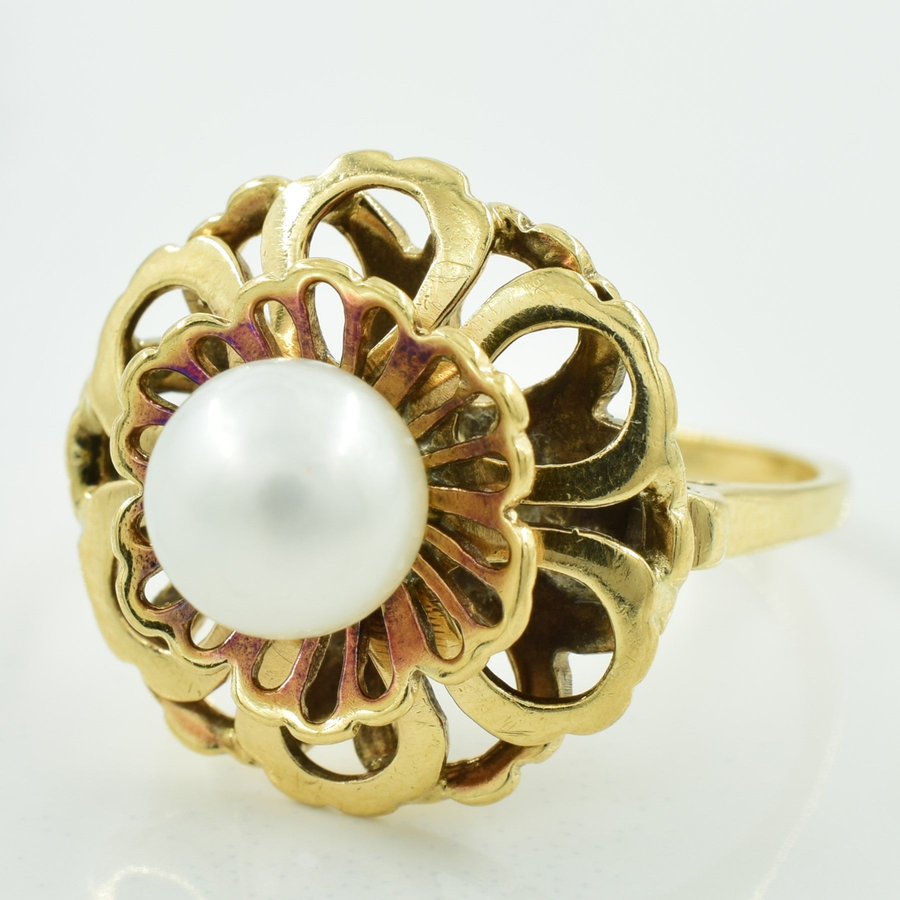 Cultured Pearl Cocktail Ring | 2.00ct | SZ 6.25 |