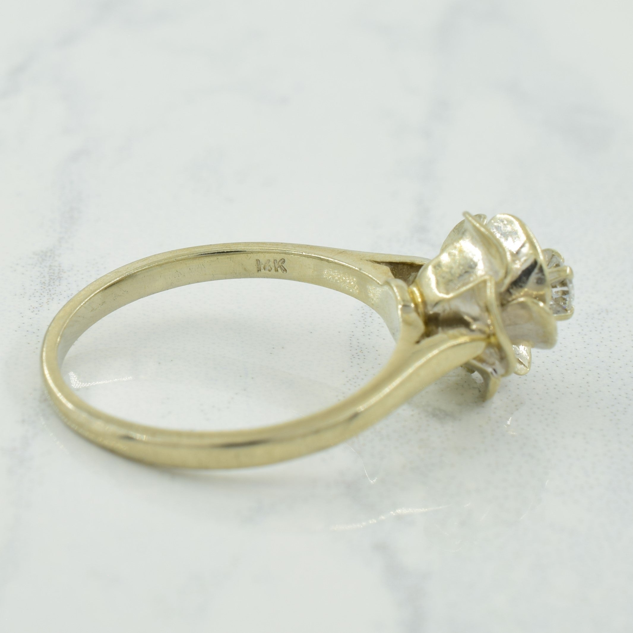 Diamond Flower Ring | 0.09ct | SZ 6.25 |
