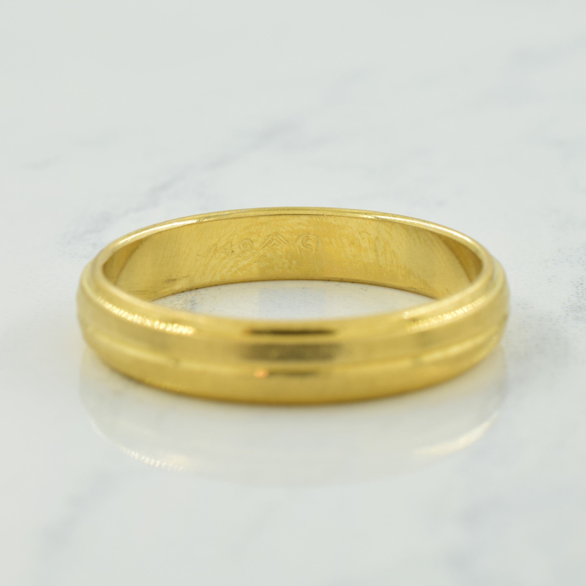 18k Yellow Gold Band | SZ 8.25 |