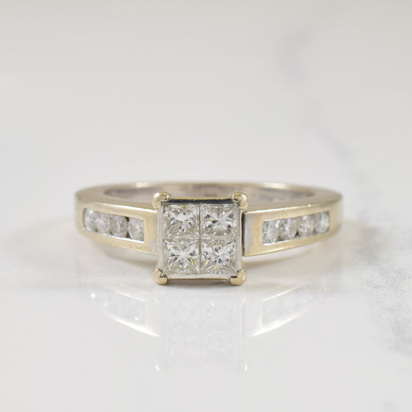 Cathedral Diamond Ring | 0.56ctw | SZ 6.25 |