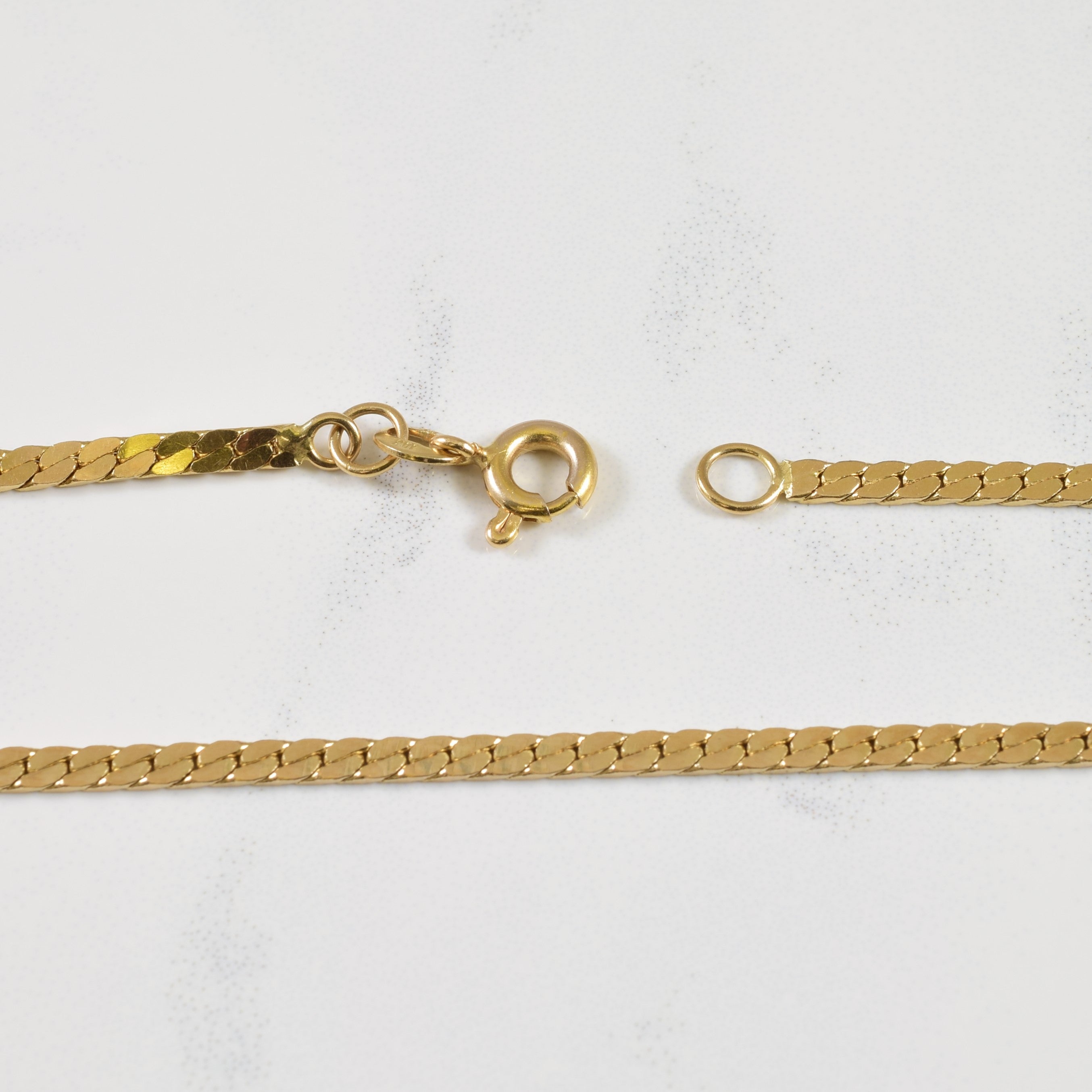 10k Yellow Gold Herringbone Chain | 20.5" |