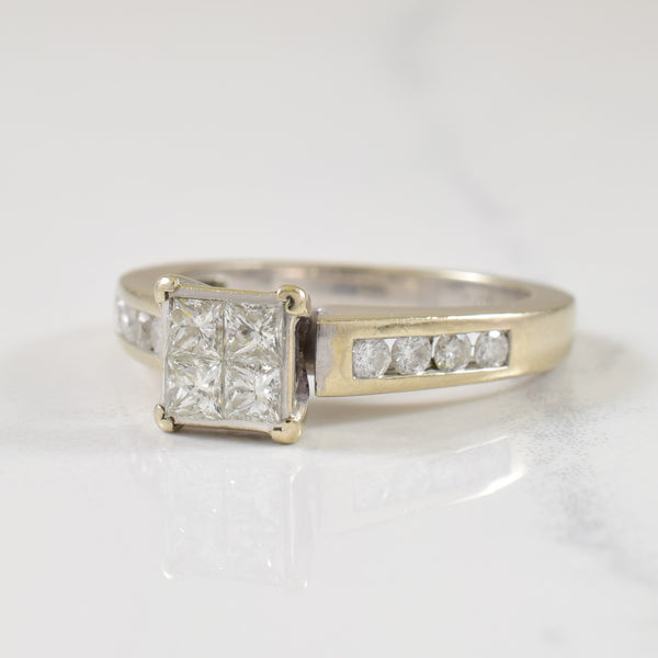Cathedral Diamond Ring | 0.56ctw | SZ 6.25 |
