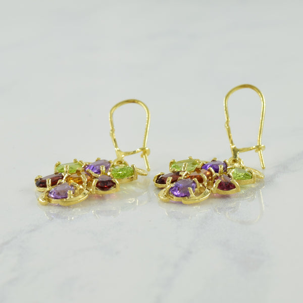 Multi Gemstone Earrings | 4.76ctw |