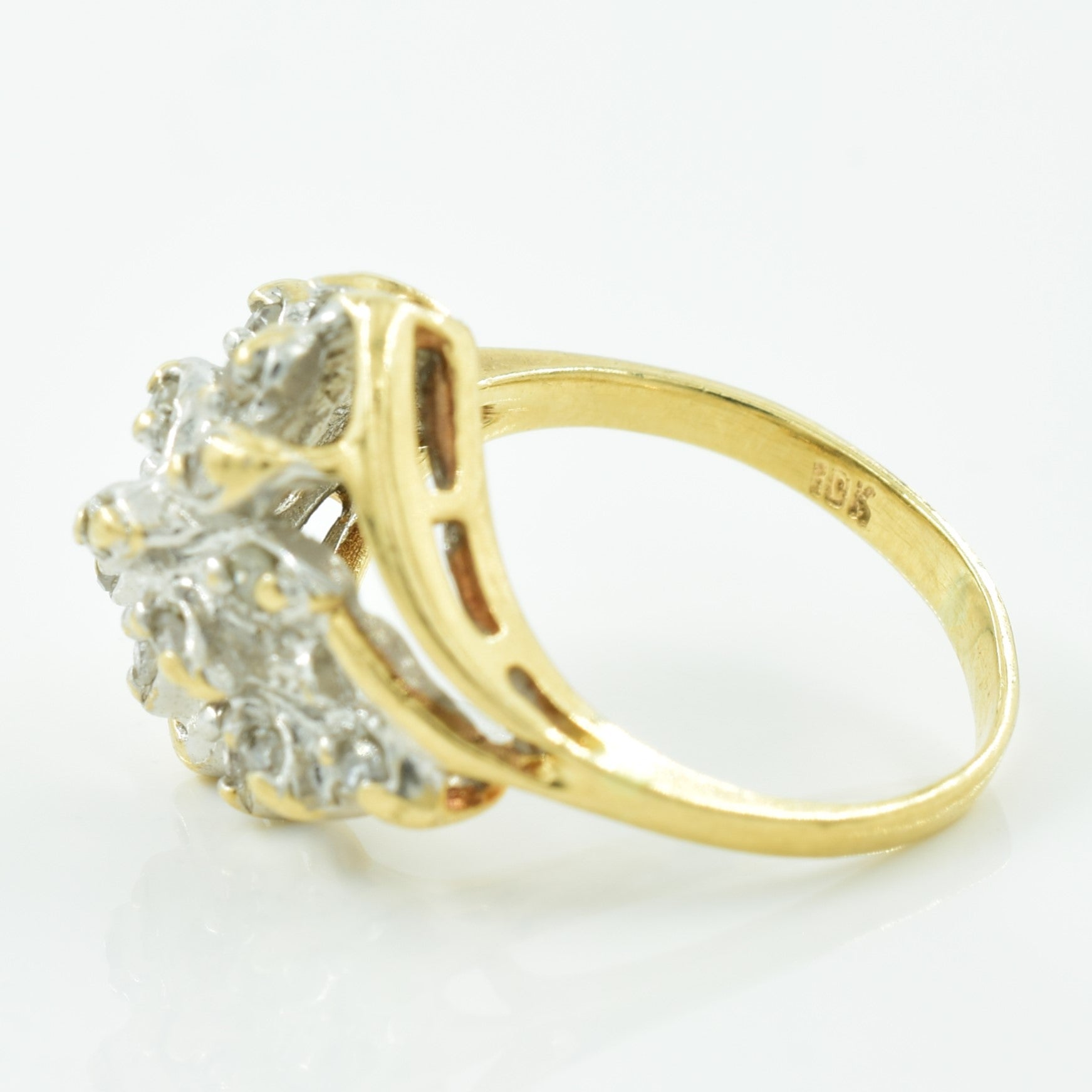 Petite Diamond Bypass Ring | 0.15ctw | SZ 2.25 |