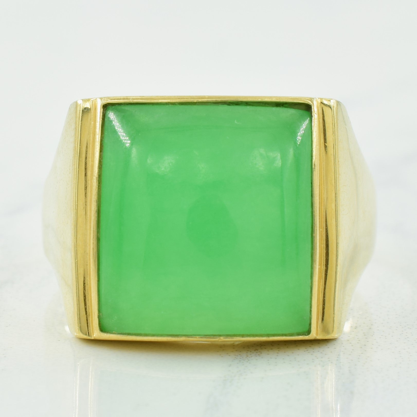 Large Jadeite Ring | 10.00ct | SZ 12.5 |