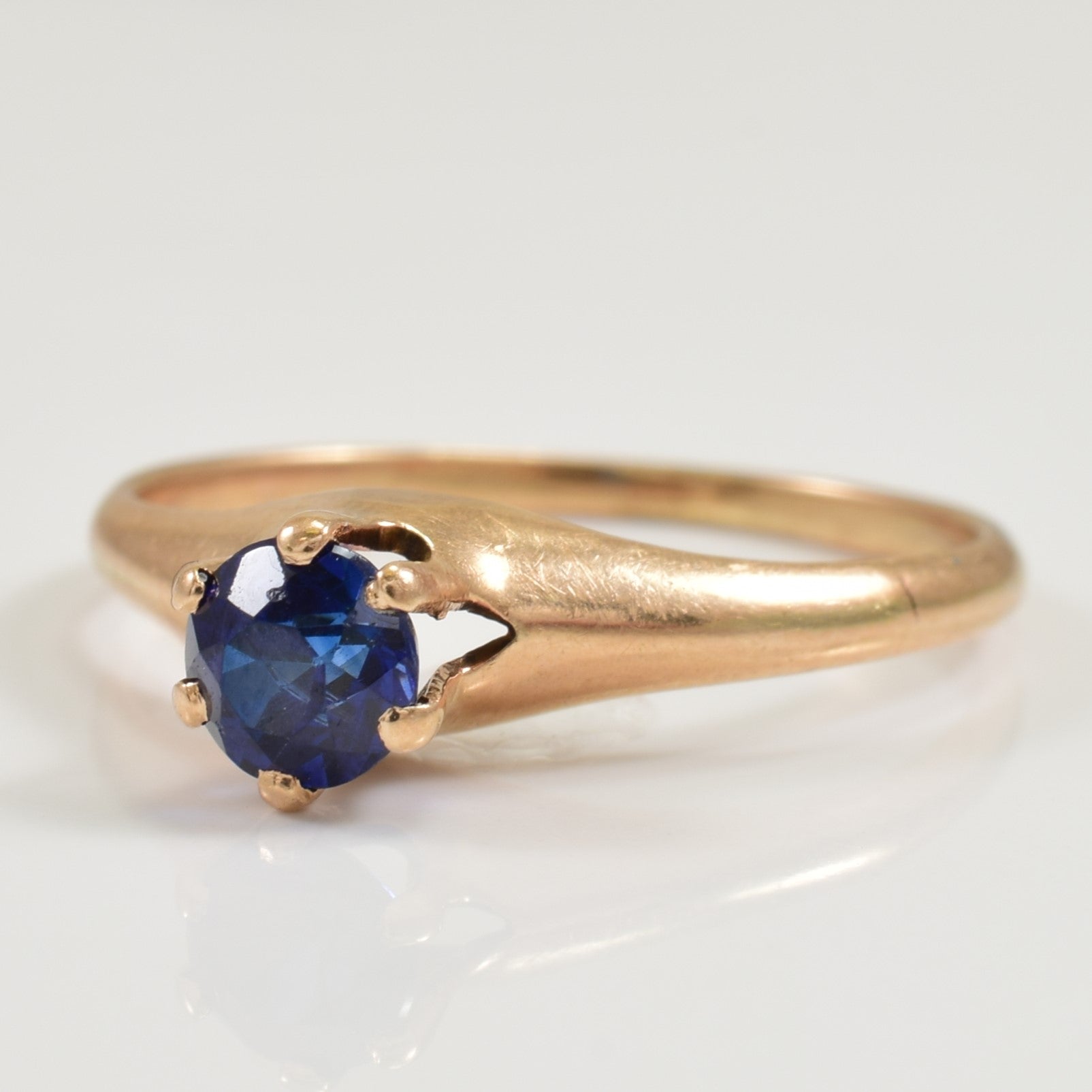 Synthetic Sapphire Ring | 0.46ct | SZ 5.75 |