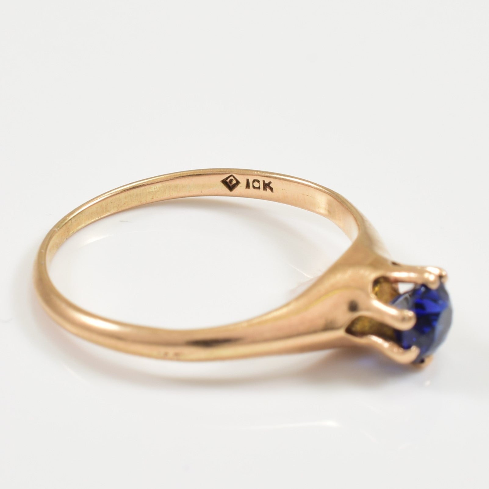 Synthetic Sapphire Ring | 0.46ct | SZ 5.75 |