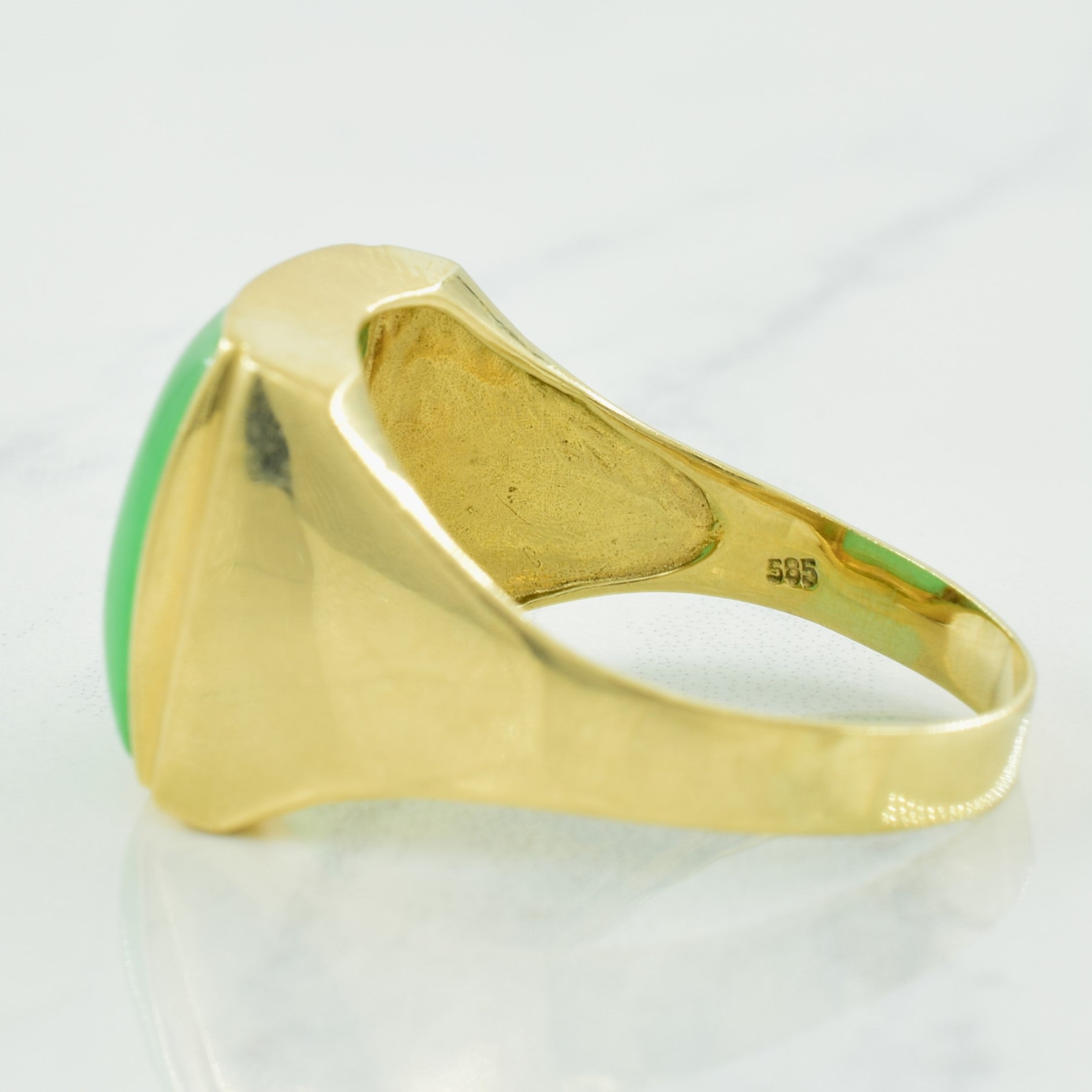 Large Jadeite Ring | 10.00ct | SZ 12.5 |