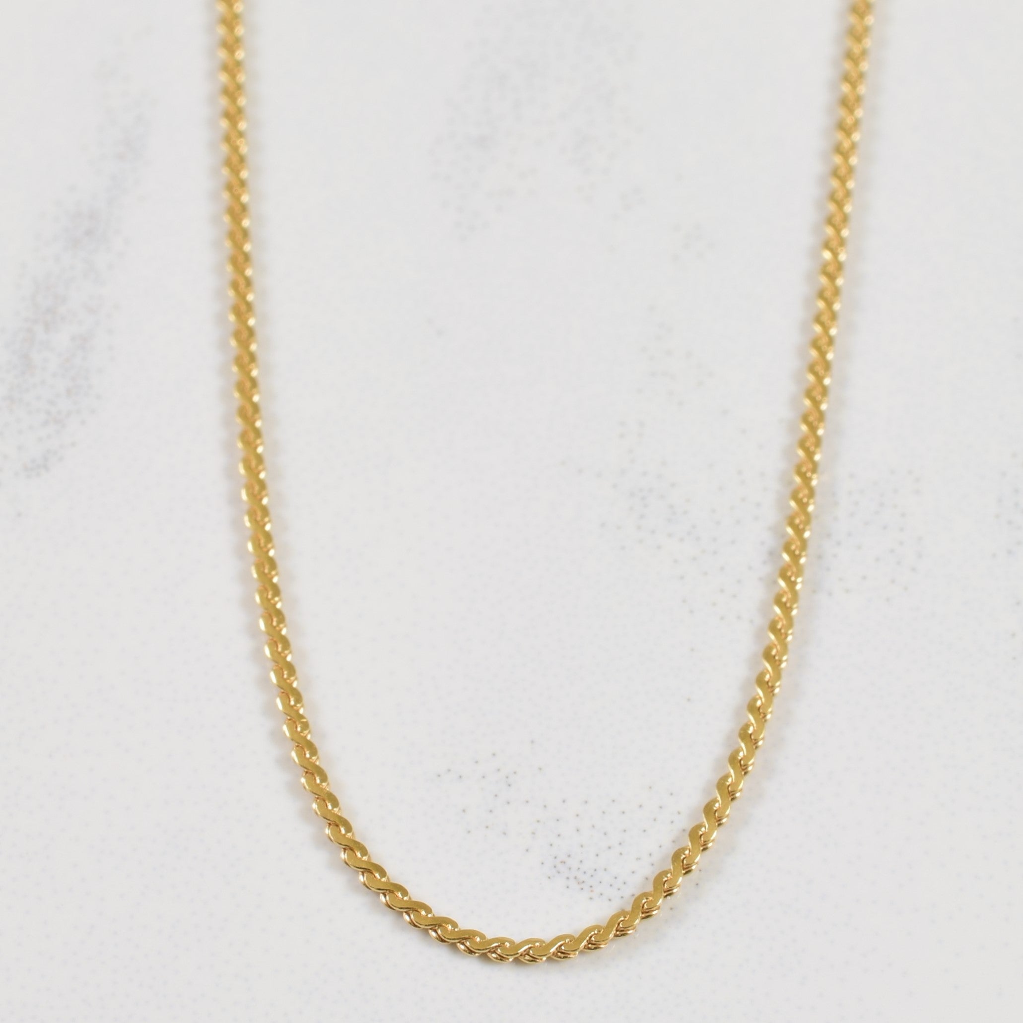 18k Yellow Gold Serpentine Chain | 20" |