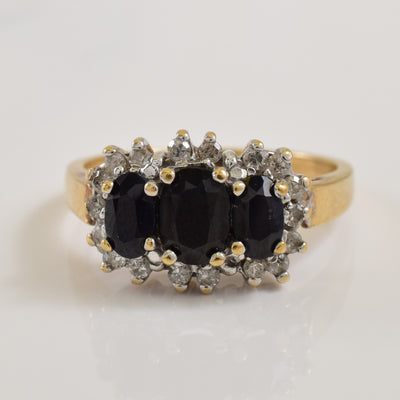 Sapphire & Diamond Ring | 1.00ctw, 0.18ctw | SZ 4.75 |