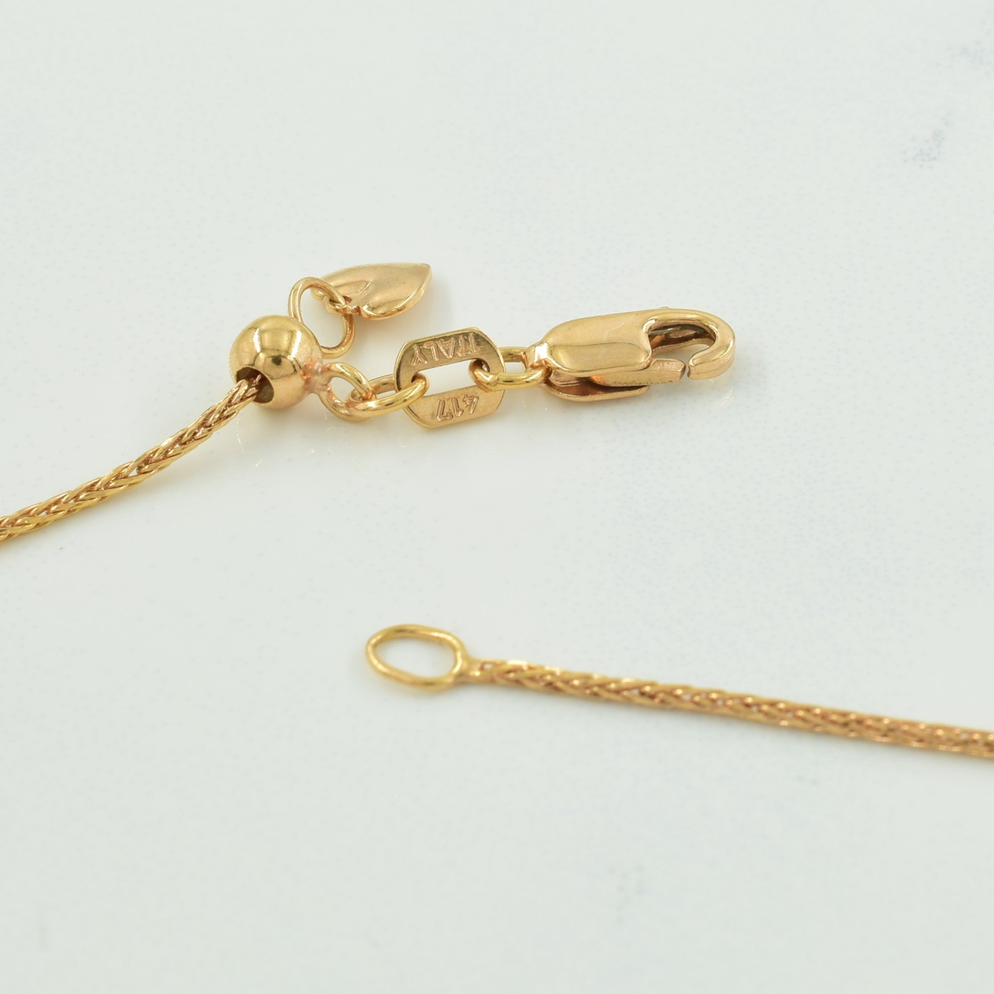 Adjustable Diamond Heart Pendant Necklace | 0.10ctw | 22