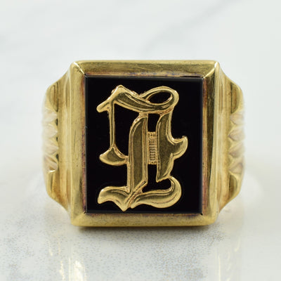 Black Onyx Ring | 4.50ct | SZ 8.25 |