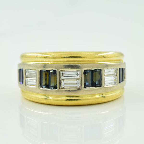 Sapphire & Diamond Ring | 0.40ctw, 0.30ctw | SZ 6 |