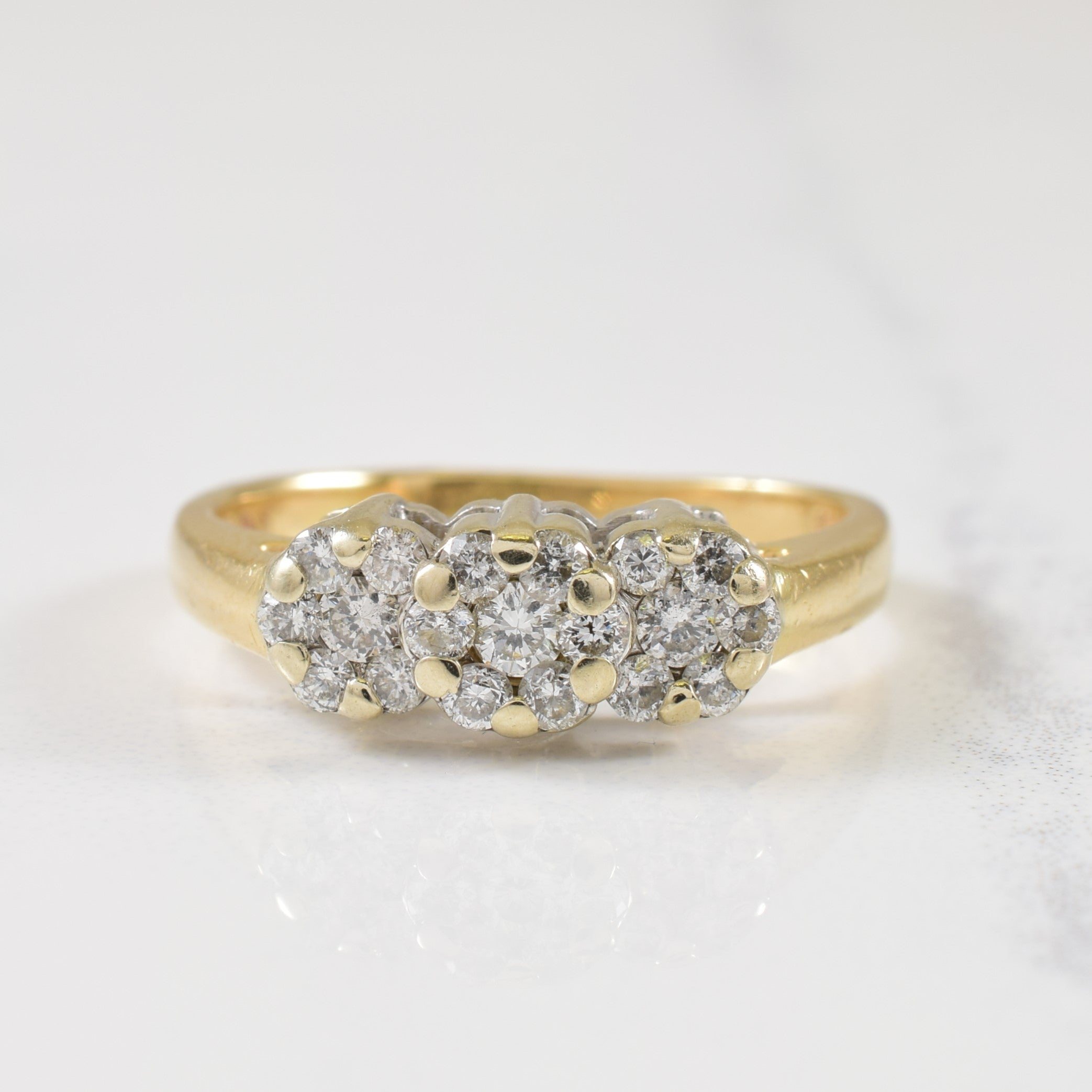 Multi Cluster Diamond Ring | 0.42ctw | SZ 4.75 |