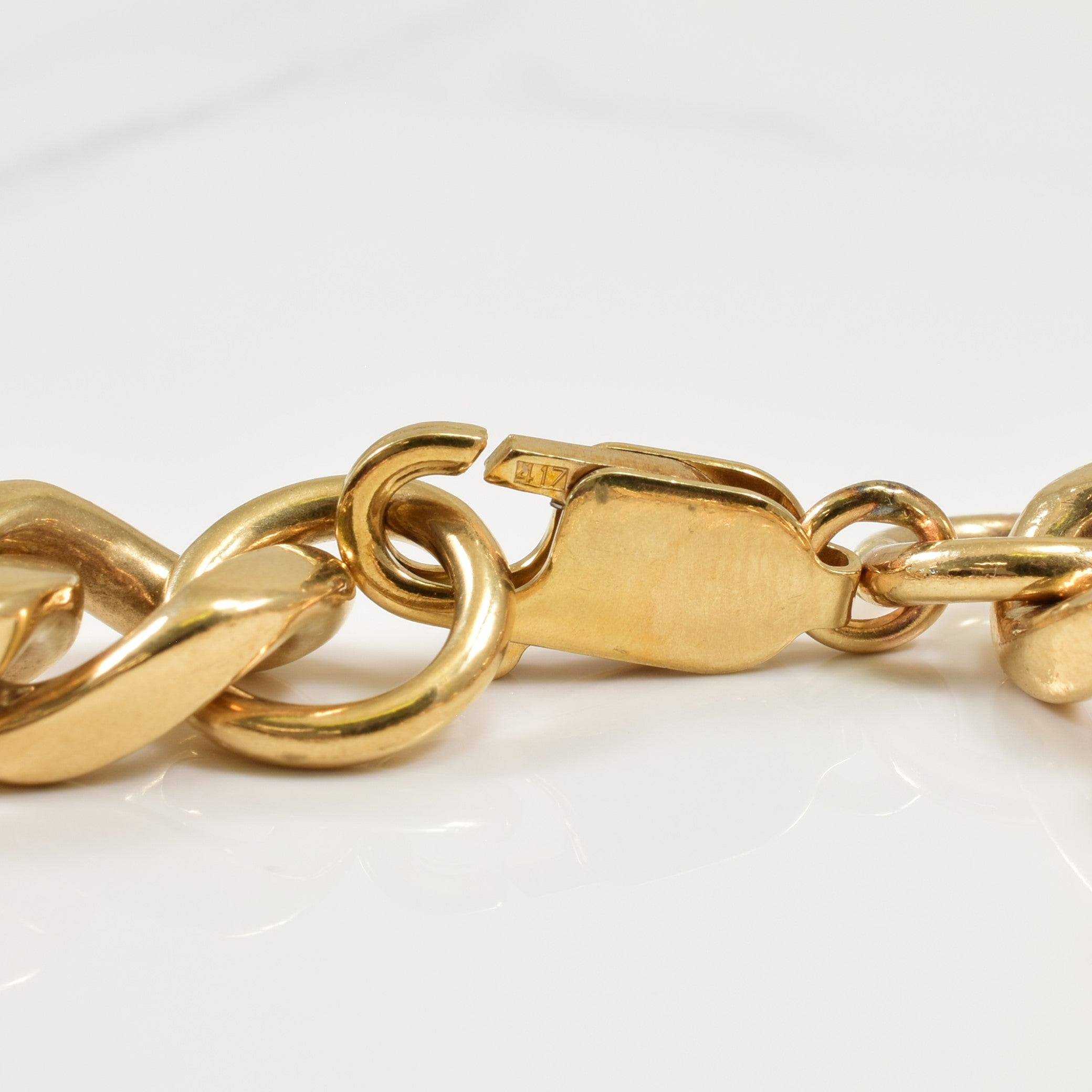 10k Yellow Gold Curb Bracelet | 8.50" |