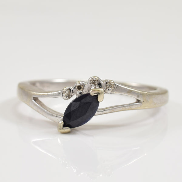 Sapphire & Diamond Ring | 0.22ct, 0.02ctw | SZ 6.5 |